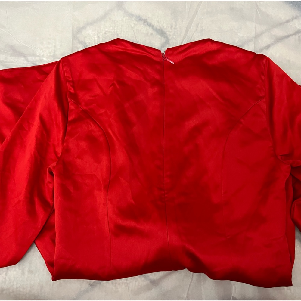 HOUSE OF CB 'Sacha' Red Satin Mini Dress - Picture 6 of 10